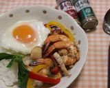 シーフードガパオ丼(ガパオタレー)作り方5写真