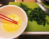 お弁当に!春菊入りの卵焼き作り方1写真