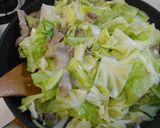 キャベツと豚肉の甘味噌炒め作り方2写真