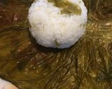 高菜のおにぎり（めはりずし）作り方3写真