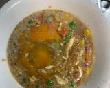 レンジ簡単洋風クリーミー牛丼味炒飯弁当作り方7写真