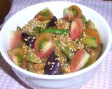 鶏そぼろと夏野菜どんだけ～っ丼♪作り方6写真