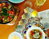 南欧風白身魚と野菜のオープンオムレツ作り方6写真