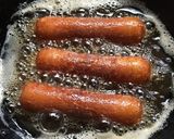 竹輪の豆腐・鶏肉詰め天麩羅揚げ作り方6写真