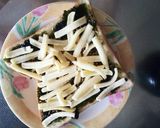 海苔の佃煮チーズトースト作り方3写真
