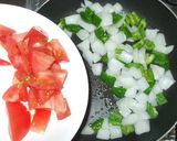 夏野菜のかぼちゃ・ピーマン・トマト炒め煮作り方7写真