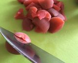 カリカリ梅と大葉のさっぱりおにぎり。作り方1写真
