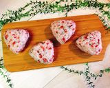 カリカリ梅と大葉のさっぱりおにぎり。作り方4写真