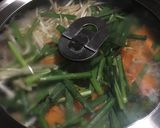 ひき肉ともやしのガーリック炒め。作り方3写真