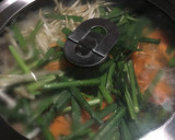 ひき肉ともやしのガーリック炒め。作り方3写真