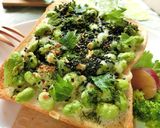胡麻・青海苔香る❀枝豆チーズトースト作り方4写真