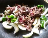 牛肉と野菜のこってり玉子炒め♪作り方5写真
