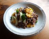 牛肉と野菜のこってり玉子炒め♪作り方7写真