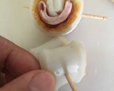 ハートが可愛いちくわとベーコンの磯辺揚げ作り方4写真