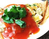 台湾の蚵仔煎風～もちもちレタスオムレツ作り方5写真