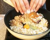 ホウレン草と蟹のあん掛けチャーハン作り方4写真