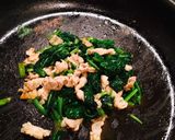 栄養満点☆簡単☆温玉ポパイ丼作り方6写真