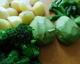 バジリコ風味のグリーンサラダ作り方1写真