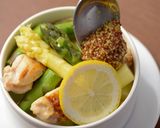 ２色のアスパラと鶏のマスタードスープ作り方12写真