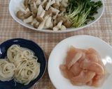 鶏ささ身のお吸い物作り方1写真