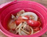 レンジで美味！トマトと新たまねぎのすき煮作り方3写真