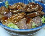 残り物お肉で簡単♪やきにく丼ぶり作り方5写真