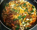 簡単♪すき焼き風ニラ玉春雨☆作り方3写真