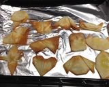 ぱりぱり折り紙！餃子の皮を使って食べよう作り方3写真