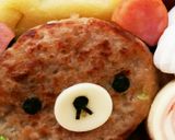 リラックマ弁当に茶色いこぐま♪栄養士ママ作り方4写真