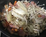 簡単！ブロックベーコンと残り野菜のパスタ作り方4写真