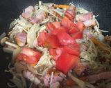 簡単！ブロックベーコンと残り野菜のパスタ作り方6写真