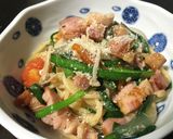 簡単！ブロックベーコンと残り野菜のパスタ作り方11写真