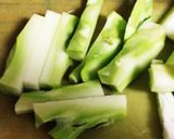 ブロッコリーの茎の肉巻き作り方1写真