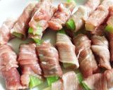 ブロッコリーの茎の肉巻き作り方3写真