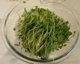 豆苗と玉ねぎのゴマ和え作り方2写真