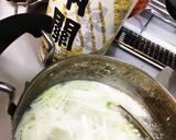 ニラ、長ネギ と もちきびの雑穀スープ作り方4写真