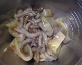 大葉にんにく醤油☆イカの沖漬け風パスタ作り方2写真