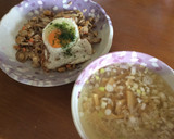 舞茸と鮭の焼飯＆ねぎメンマスープ作り方3写真