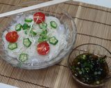 素麺に涼しげなトッピン具作り方4写真