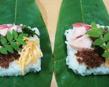 初夏の飛弾名物、ほう葉寿司、我が家流作り方5写真