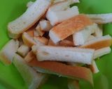 パンの耳のオリーブオイル焼き♪作り方1写真