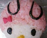 キャラ弁♪ツムツム風マイメロおにぎり作り方4写真
