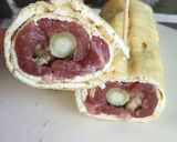 牛肉とごぼうのうすあげ巻き含め煮♩作り方7写真