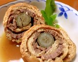 牛肉とごぼうのうすあげ巻き含め煮♩作り方9写真