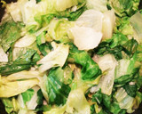 野菜2つで簡単！レタスとしめじの卵炒め作り方5写真