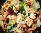 野菜2つで簡単！レタスとしめじの卵炒め作り方8写真