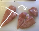 ツルッツル♪鶏胸肉の水晶鶏作り方2写真