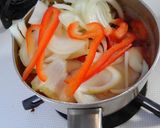マグロの玉ねぎとパプリカの甘酢餡掛け♪作り方4写真