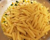 ペンネで海老とズッキーニのダイスパスタ作り方14写真