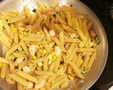 ペンネで海老とズッキーニのダイスパスタ作り方16写真